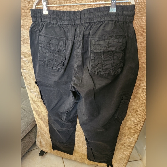 Womens's Four Steeds Black Cargo Pants SKU B03 - Picture 3 of 16